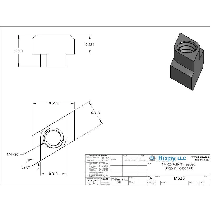 Drop & Lock T-Track Accessory Bolt (PP-768 Batteries) - Image 5
