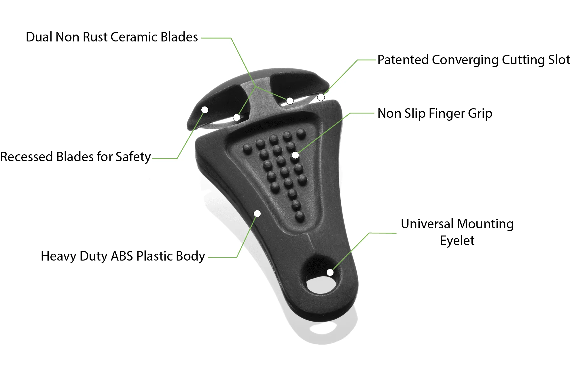 Line Cutterz Ceramic Blade Zipper Pull - Glow-in-the-Dark - Image 5